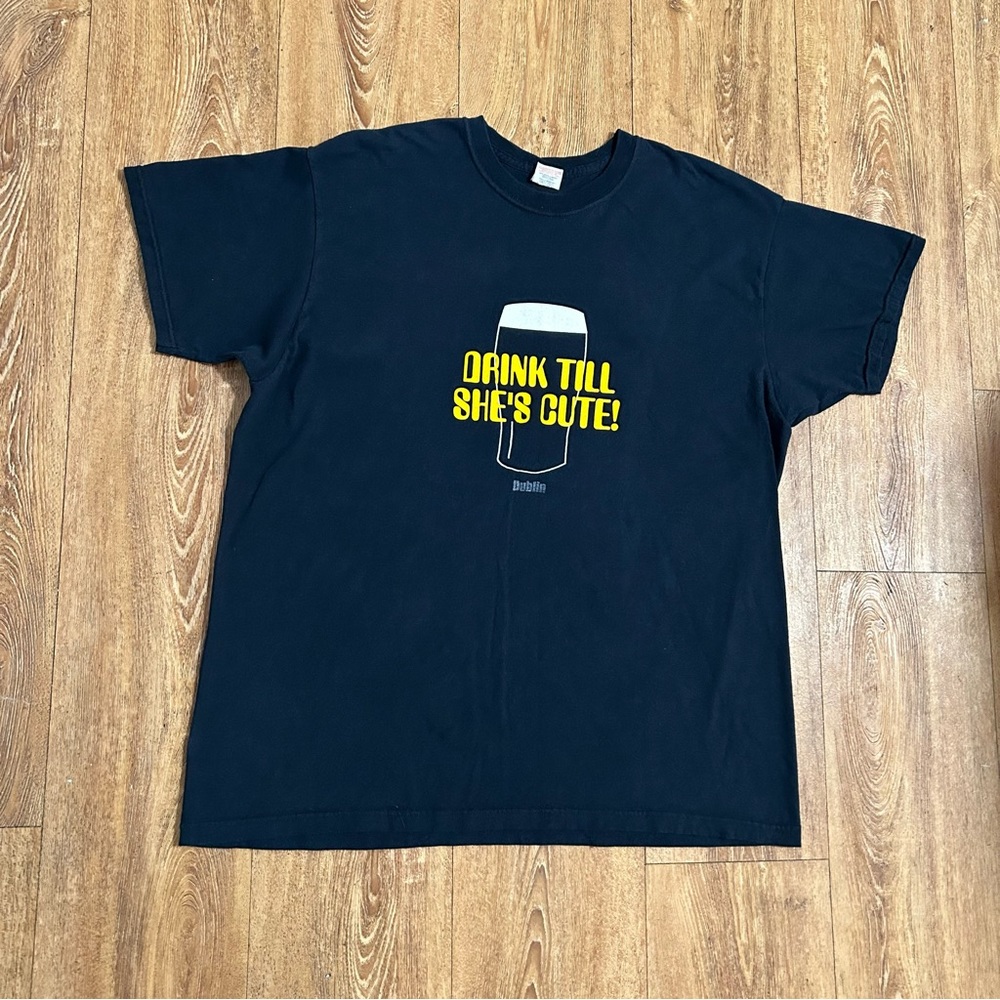 Vintage Screen Stars Fruit Of The Loom Beer Funny Quote Graphic T-shirt Mens XL